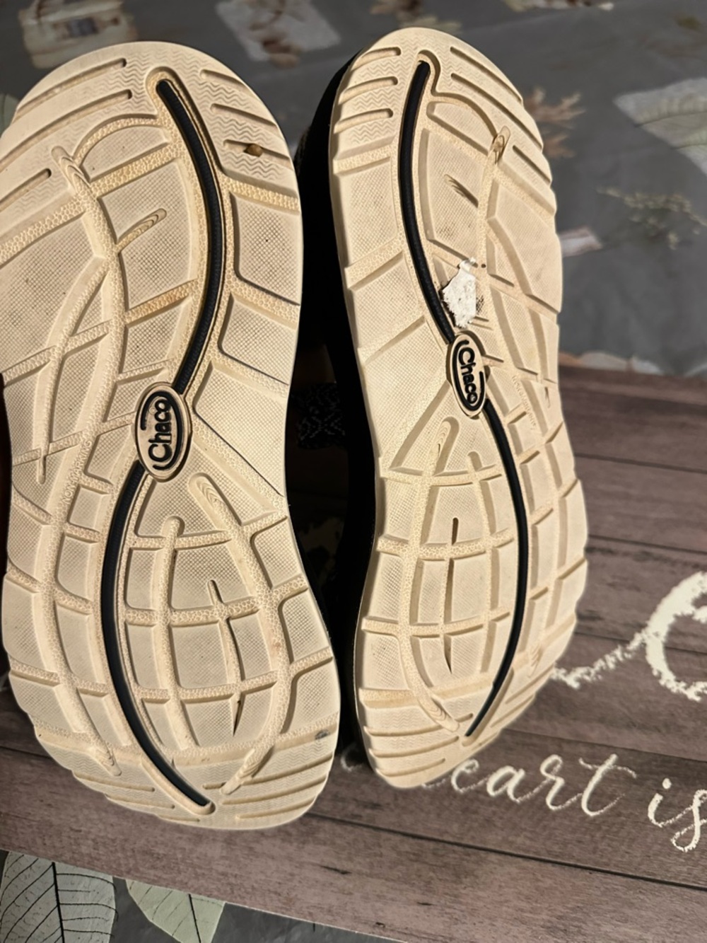 Chaco Women's Black and White Strappy Outdoor Sandals - Picture 6 of 8